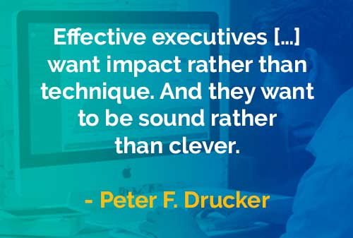 Kata-kata Bijak Peter Drucker: Sehat Daripada Pintar