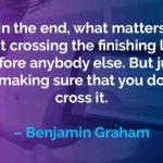 Kata-kata Motivasi Benjamin Graham: Garis Finish