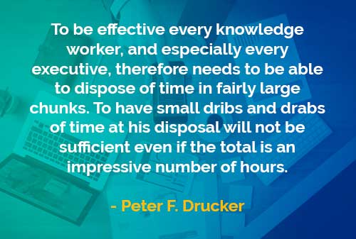 Kata-kata Bijak Peter Drucker: Waktu Efektif Seorang Eksekutif