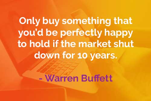 Kata-kata Bijak Warren Buffett: Hanya Membeli Sesuatu