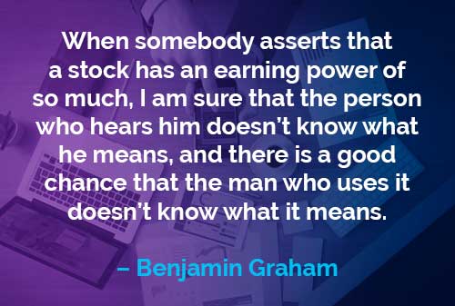Kata-kata Motivasi Benjamin Graham: Penghasilan Saham