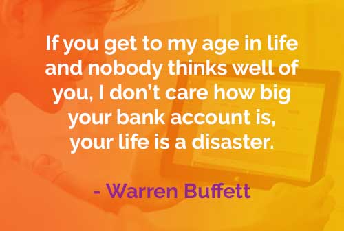  Kata kata  Bijak  Warren Buffett Hidup Di Usia Saya Theover