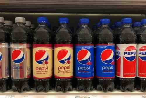 Beberapa varian rasa minuman Pepsi