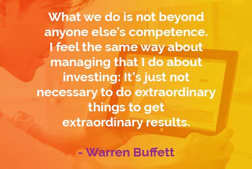 Kata-kata Bijak Warren Buffett: Hasil yang Luar Biasa