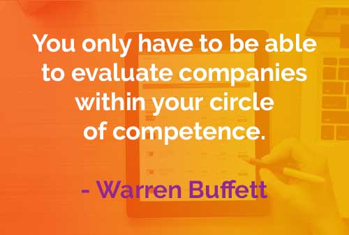 Kata-kata Bijak Warren Buffett: Evaluasi Perusahaan