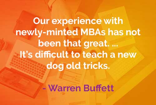 Kata-kata Bijak Warren Buffett: Pengalaman Dengan Orang Baru