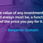 Kata-kata Motivasi Benjamin Graham: Nilai dari Investasi