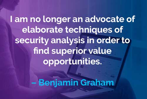 Kata-kata Motivasi Benjamin Graham: Peluang Nilai Superior