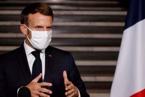 Emmanuel Macron Presiden Prancis Positif Covid-19
