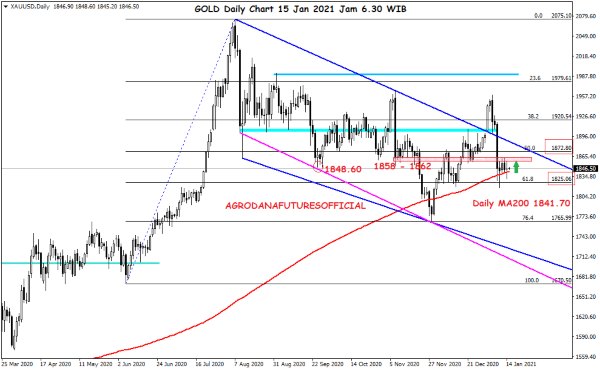 Pergerakan Harga Crude Oil, Emas dan Forex Hari Ini 15 Januari 20213