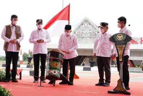 Ma’ruf Amin Resmikan Bandara Baru Di Kalimantan Tengah