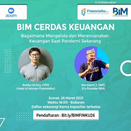 Finansialku X BIM Mengelola dan Merencanakan Keuangan Saat Pandemi poster